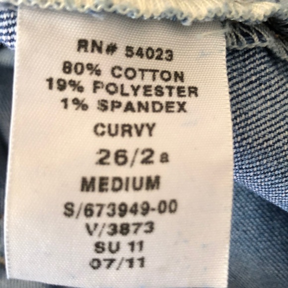 GAP Women’s 1969 Curvy Jeans -Size 26 (2) - Picture 6 of 8